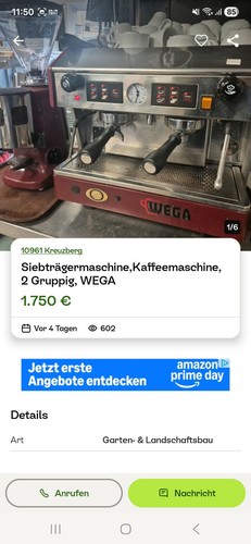 Wega espressa espressomaschine - wega,